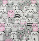 adult baby sleeping bag COTTON - YOUR SIZE (TAILOR MADE, up to XXL) - CATS