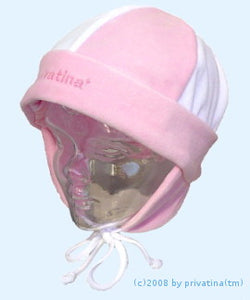Adult Baby Mütze deluxe (Velour) zweifarbig