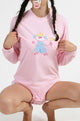 adult baby onesie - Julia - cotton, PINK, SIZE: L/XL